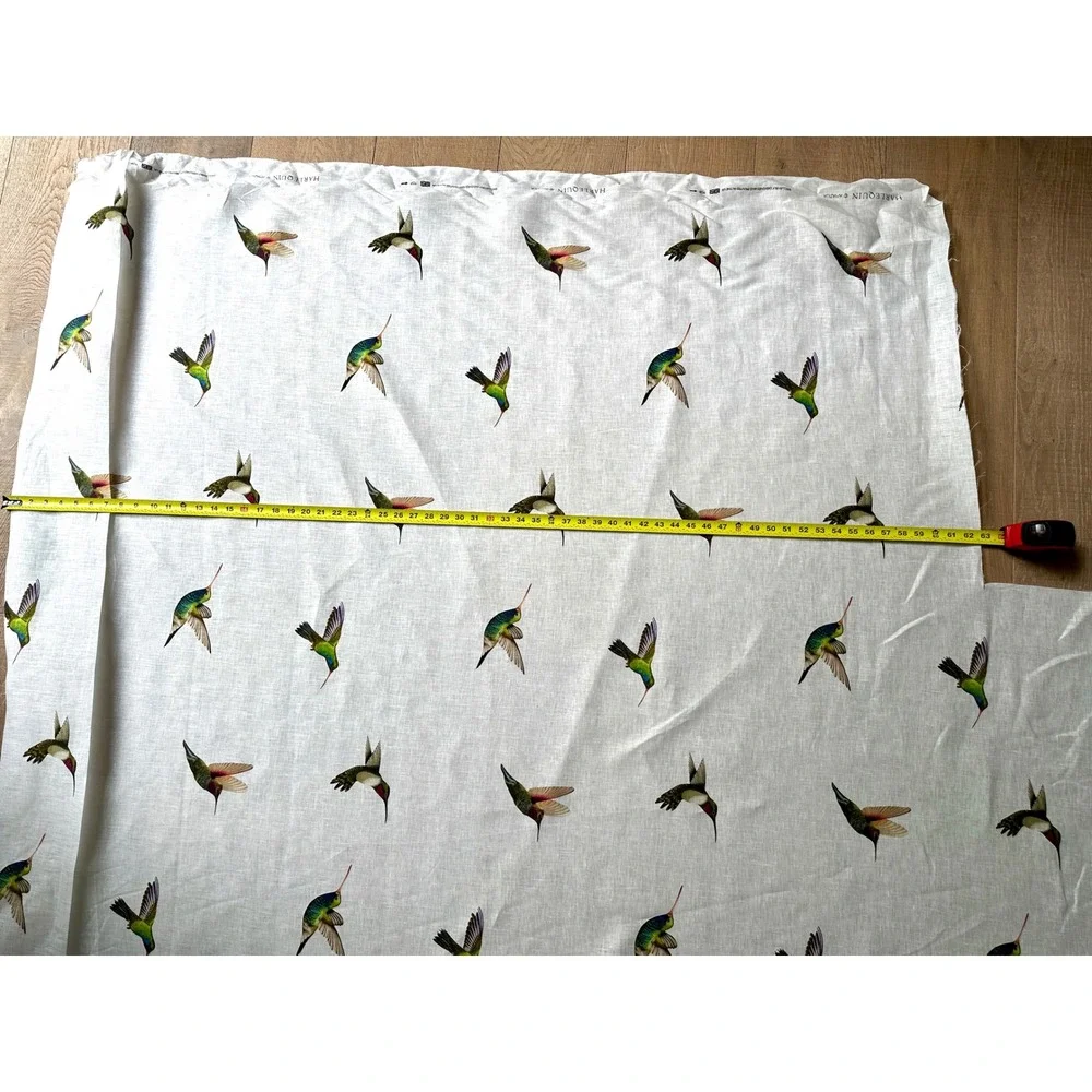 Harlequin Amazilia UK Hummingbird 100% Linen Fabric 3 Yards